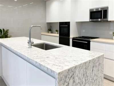 Kitchen White Rose Granite Countertop